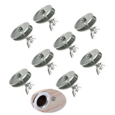 UtySty 8 Sets Bird Cage Screws Bulkhead Fitting Screw Kit with Washer & Retaining Nuts DIY Mounting Birds Nest Fasteners for Bird Nesting Hanging House Parrot Breeding Box Feeder Stand Perches
